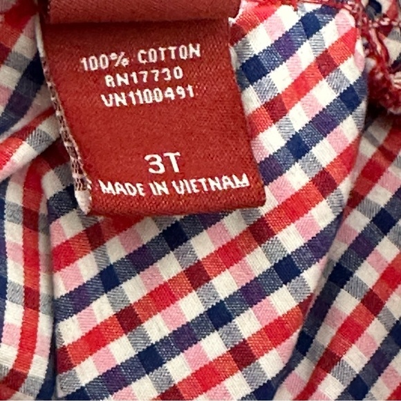 Fun to the 4th Size 3T Dress Patriotic USA Red White & Blue Checked July 4th - Picture 10 of 12